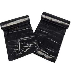 Black LDPE Coreless Trash Bags - 38"x58" - 50 Bags - 2.0 mil - Black - 2M38ET58BLKLDTL