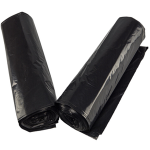 Black LDPE Coreless Trash Bags - 36"x58" - 100 Bags - 1.3 mil - Black - 365813MBLKLDTL