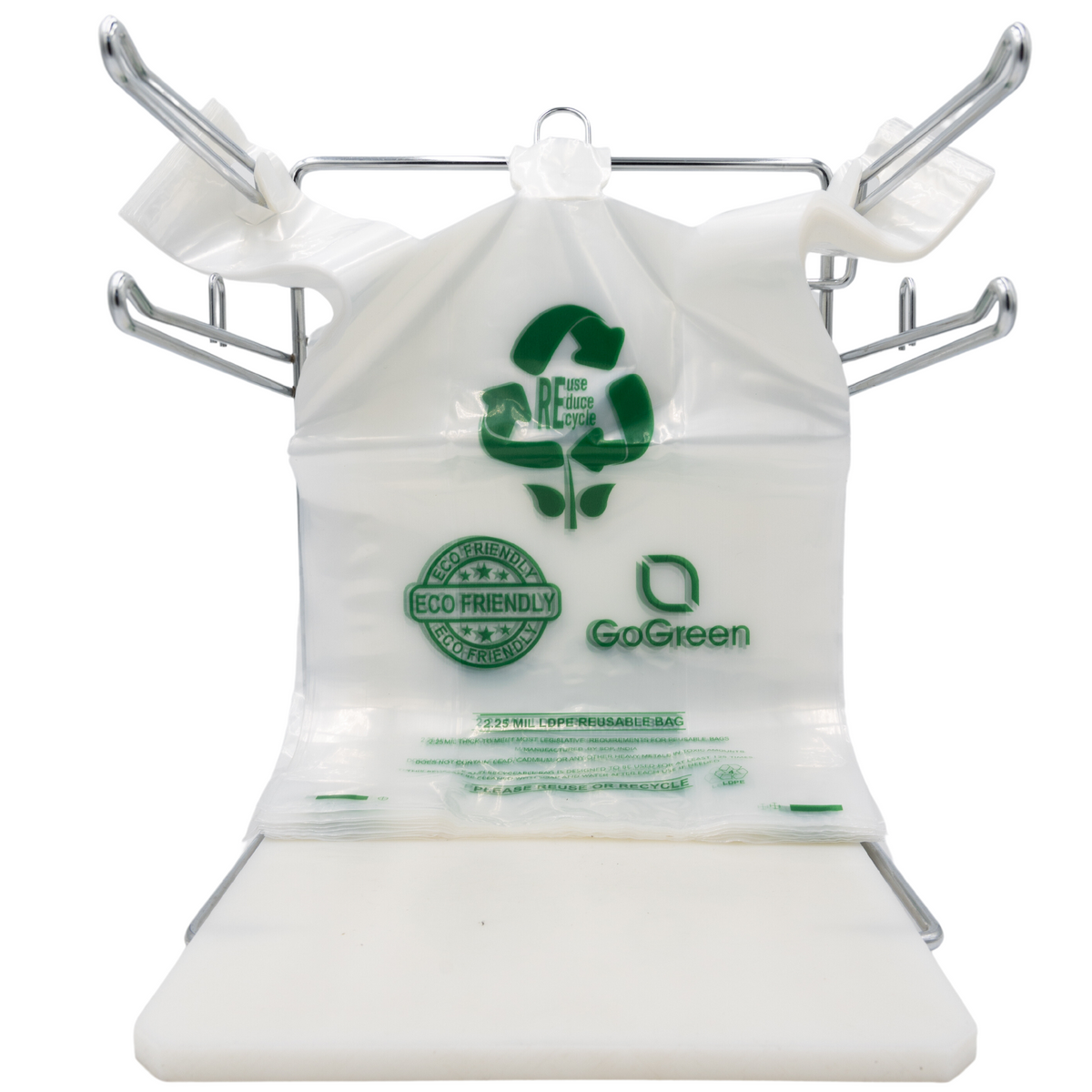 Clear Reusable/Eco-Friendly LDPE T-Shirt - 1/6 BBL 11.5X6.5X21 - 15 –  Source Direct Inc