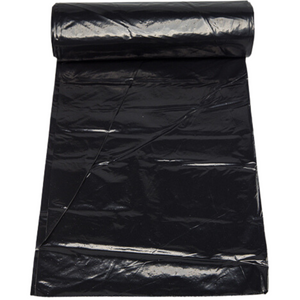 Black LDPE Coreless Trash Bags - 36"x58" - 50 Bags - 2.0 mil - Black - 2M3658BLKLDTL