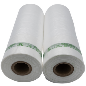 Clear (Natural Color) Produce Rolls (HDPE) - 12"X20" - 2400 Bags - 11 microns - Clear - CWPROD122024WF