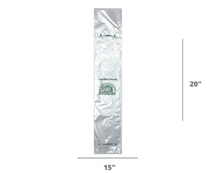 Narrow Profile Produce Roll Bags - 15"X20" - 3000 Bags - 8 microns - Clear - 1520NPPROD8M-EXTC