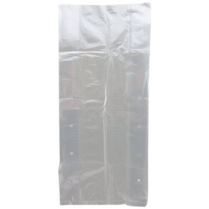 Clear (Natural Color) LDPE Poly Vented Bags (With Venting Holes) - 8"x4"x18" - 1000 Bags - 0.90 mil - Clear - LDVENT8418-09M-WF