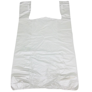 Clear Natural Color T-Shirt Bags - 1/6 BBL 11.5"X6"X21" - 1000 Bags - 13 microns - Clear - CLR16BBL13M
