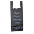 Source Direct - Black Printed HDPE Liquor T-Shirt Bags - 8