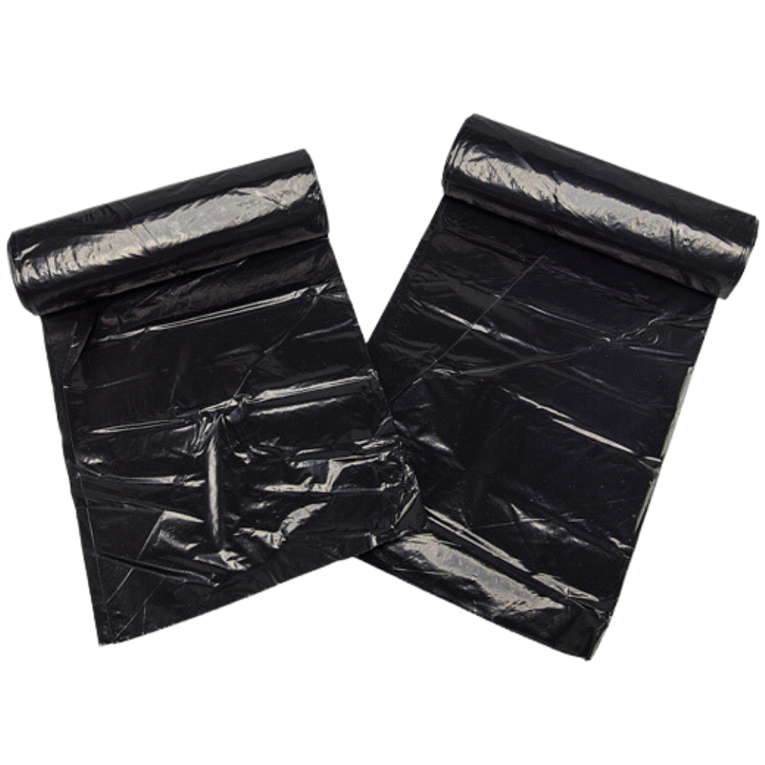 Source Direct - Black LDPE Coreless Trash Bags - 36