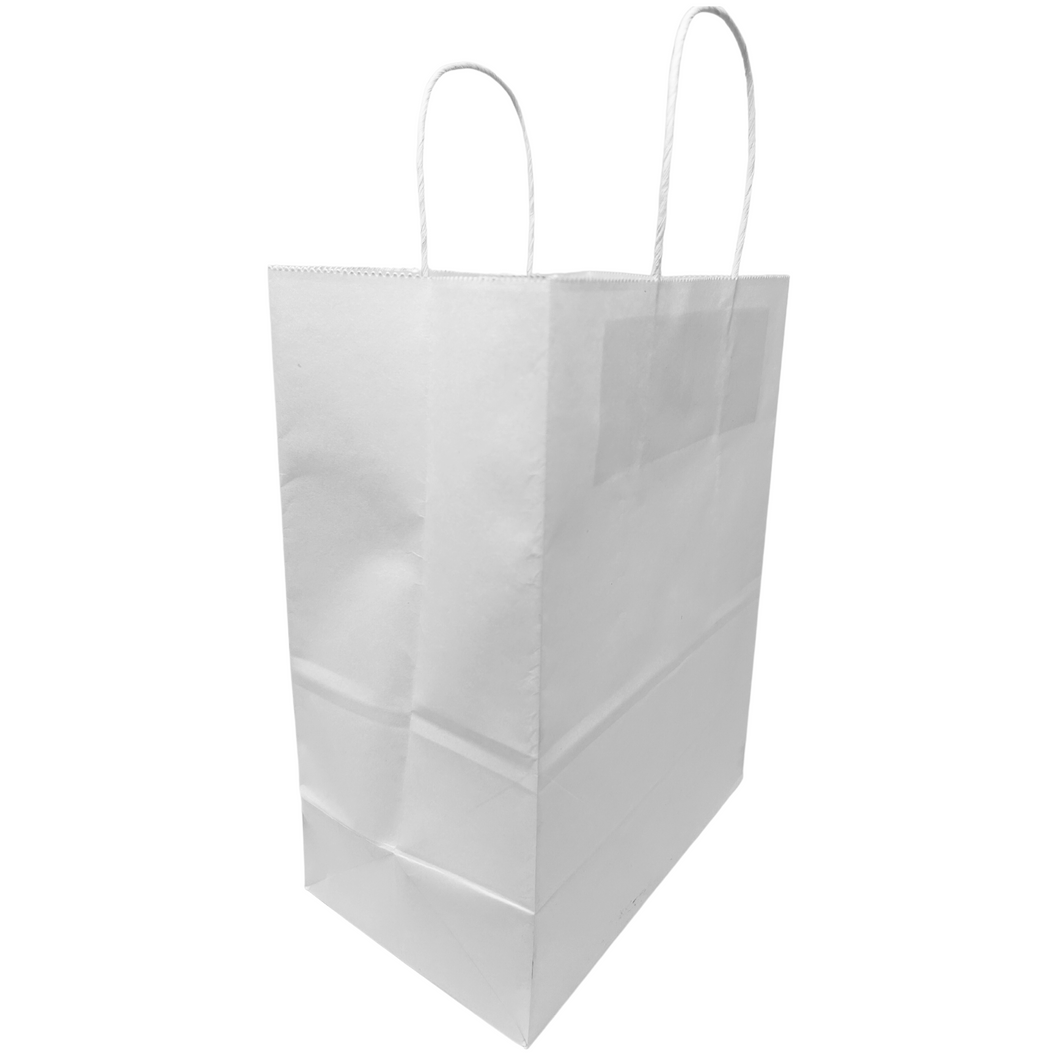 Paper Bags - Handle Bags - White Color - 8