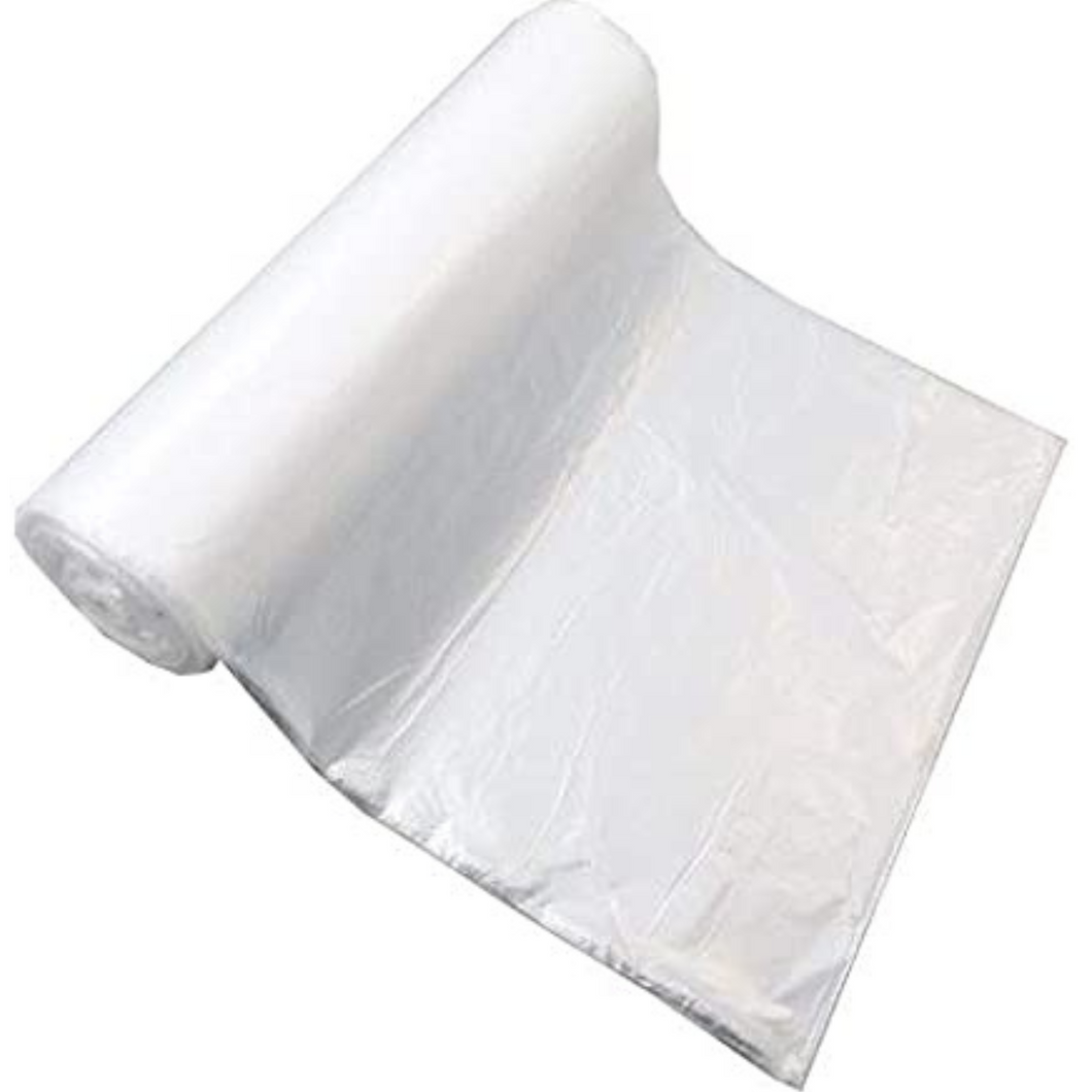 Clear (Natural Color) HDPE Coreless Trash Liners - 40