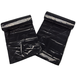Source Direct - Black LDPE Coreless Trash Bags - 24"x33" - 500 Bags - 0.6 mil - Black - 243306MBLKLDTL