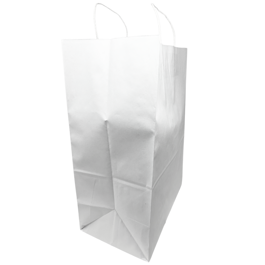 Paper Bags - Handle Bags - White Color - 16