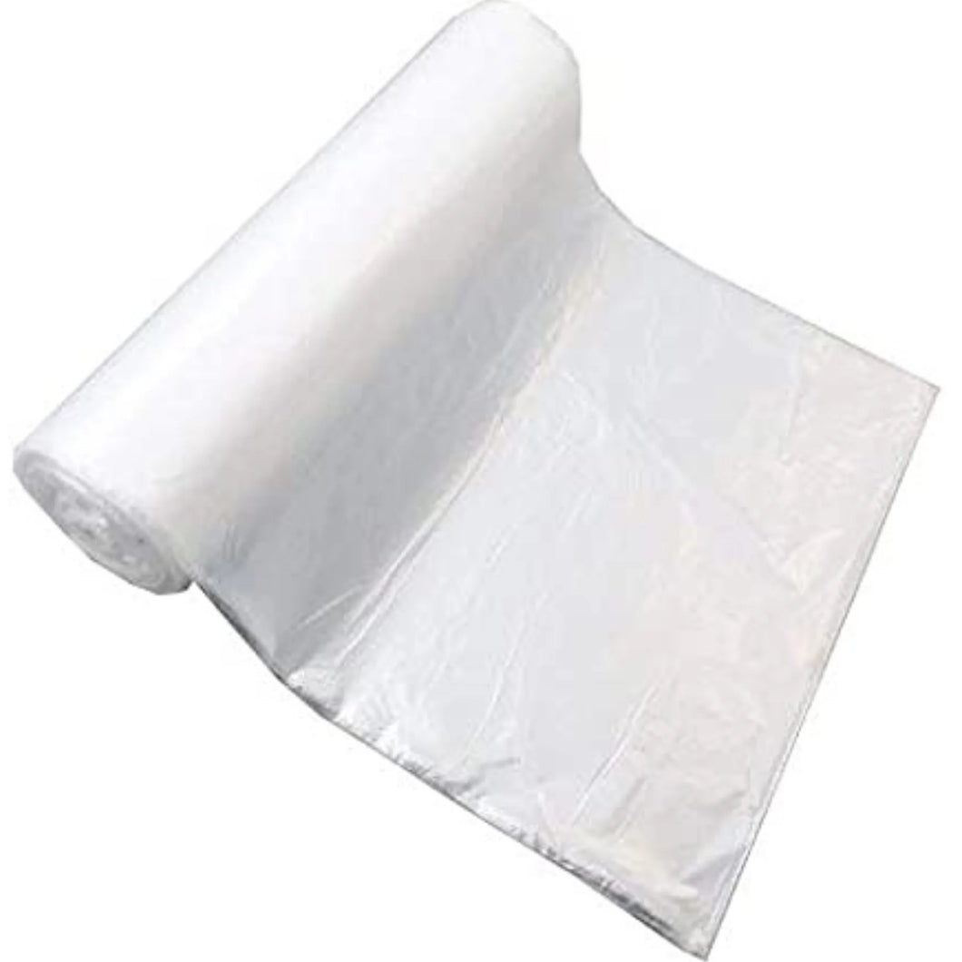 Source Direct Clear (Natural Color) HDPE Coreless Trash Liners - 43