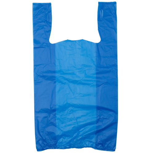 Easy Open - Colored Unprinted HDPE T-Shirt Bags - 1/6 BBL 11.5