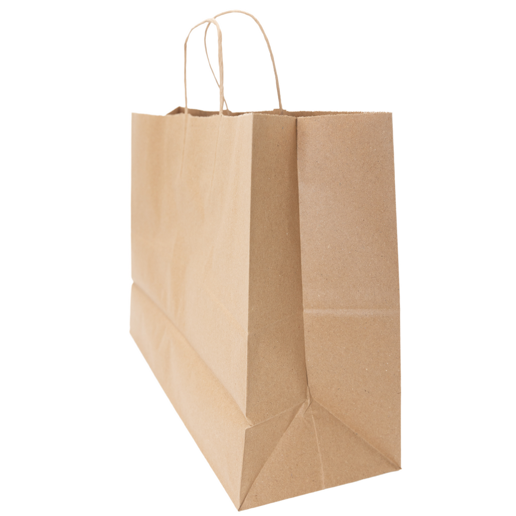 Paper Bags - Handle Bags - Kraft Color - 16