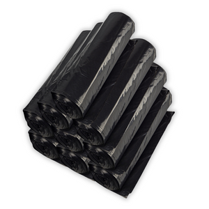 Source Direct - Black LDPE Coreless Trash Bags - 24"x33" - 500 Bags - 0.6 mil - Black - 243306MBLKLDTL