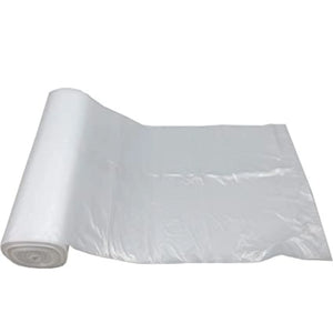 Source Direct Clear (Natural Color) HDPE Coreless Trash Liners - 43"x48" - 200 Bags - 15 microns - Clear - TL434816MWF