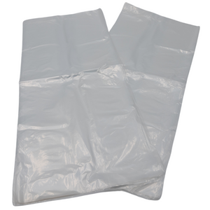 Clear (Natural Color) LDPE Poly (No Venting Holes) - 10"x8'x24" - 500 Bags - 1.0 mil - Clear - LDPOLY10824WF