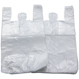 Source Direct Easy Open - Stock T-Shirt Bag - 1/5 BBL 13"X10"X23" - 500 Bags - 14 microns - Clear - CLR131023-EO