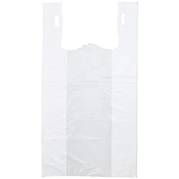 Plastic T Shirt Bags - Red - 11½” x 6 x 21 - Case of 1,000