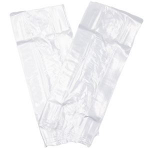 Clear (Natural Color) LDPE Poly (No Venting Holes) - 6"x3"x15" - 1000 Bags - 0.80 mil - Clear - LDPOLY6315WF