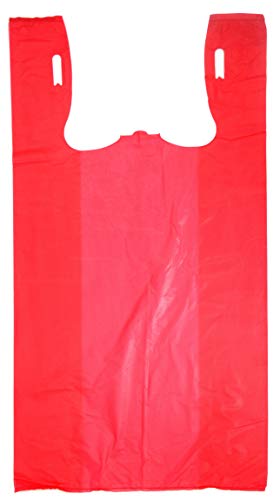 Easy Open - Colored Unprinted HDPE T-Shirt Bags - 1/6 BBL 11.5