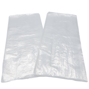 Clear (Natural Color) LDPE Poly (No Venting Holes) - 8"x4"x18" - 1000 Bags - 0.80 mil - Clear - LDPOLY8418WF