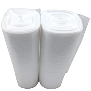 Source Direct Clear (Natural Color) HDPE Coreless Trash Liners - 43"x48" - 200 Bags - 15 microns - Clear - TL434816MWF