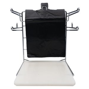 Source Direct - Black Unprinted HDPE T-Shirt Bags - 1/8 BBL 10"X5"X18" - 200 Bags - 30 microns - Black - BLK818EHD30M-EO
