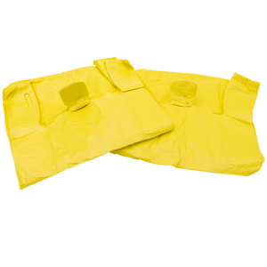 Source Direct - Easy Open - Colored Unprinted HDPE T-Shirt Bags - 1/6 BBL 11.5"X6"X21" - 1000 Bags - 13 microns - Yellow - LOOP-YELLOW-EO