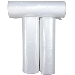 Source Direct Clear (Natural Color) HDPE Coreless Trash Liners - 43"x48" - 200 Bags - 15 microns - Clear - TL434816MWF