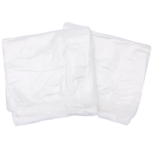 Clear Natural Color T-Shirt Bags - 1/8 BBL (10"X5"X18") - 1000 Bags - 13 Micron - Clear - CLR1058BBL13M
