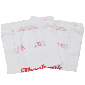  Large White Plastic T-Shirt Shopping Bags (Case of 500) - 18 x  8 x 30” - Perfect for Restaurant, Retail, Grocery, Takeout - Made of High  Density Polyethylene Plastic (HDPE) : Industrial & Scientific