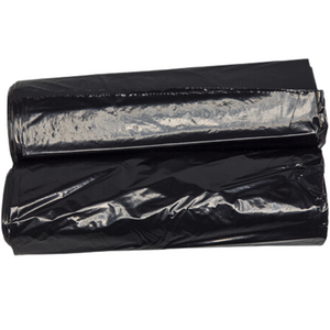 Black LDPE Coreless Trash Bags - 36"x58" - 30 Bags - 3.0 mil - Black - 3M3658BLKLDTL