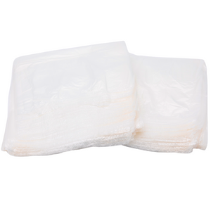 Clear Natural Color T-Shirt Bags - 1/10 BBL 8"X4"X15" - 1500 Bags - 14 microns - Clear - CLR8415BBL14M