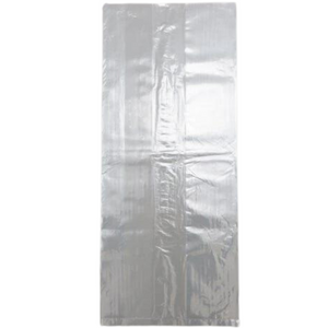 Clear (Natural Color) LDPE Poly (No Venting Holes) - 8"x4"x18" - 1000 Bags - 0.90 mil - Clear - LDPOLY8418WF-HD
