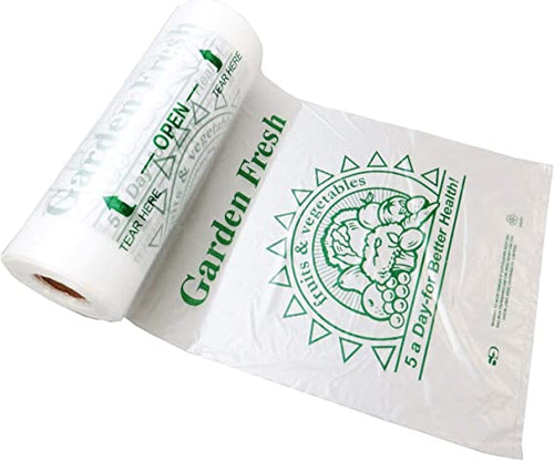 Clear (Natural Color) Produce Rolls (HDPE) - 12