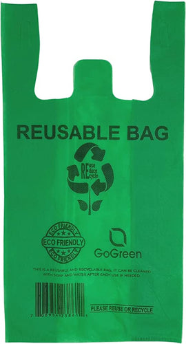 Green PP Non Woven Reusable Bags - 1/8 BBL 10