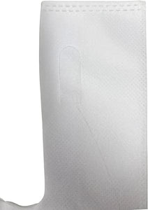 White PP Non Woven Reusable Bags - 1/6 BBL 12"X7"X22" - 100 Bags - 40 GSM - White - WHT12722PPNWRB40 - Source Direct Inc - 