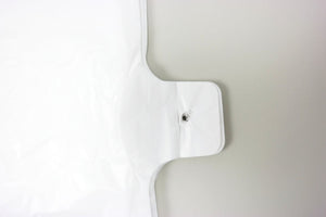 White Unprinted HDPE T-Shirt Bags - 20"X10"X36" - 250 Bags - 18 microns - White - 100SJXL201036 - Source Direct Inc - 